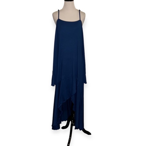 SHEIN Dresses & Skirts - Shein women’s 3XL blue cold shoulder maxi dress